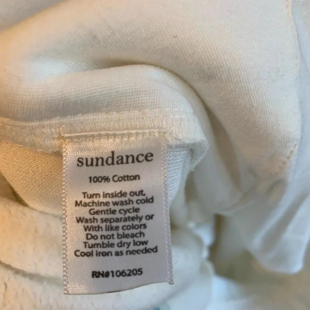 Sundance Cream Cotton Fleece Joggers - Picture 8 of 8